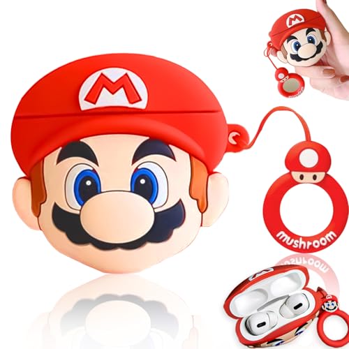 Brateuanoii Funda para Airpods 4 (2024), Funda Airpods 4 Case Protectora De Silicona, Airpods 4 Case, Funda De Silicona Compatible con Airpods 4 Case Cover Divertida De Dibujos Animados En 3D