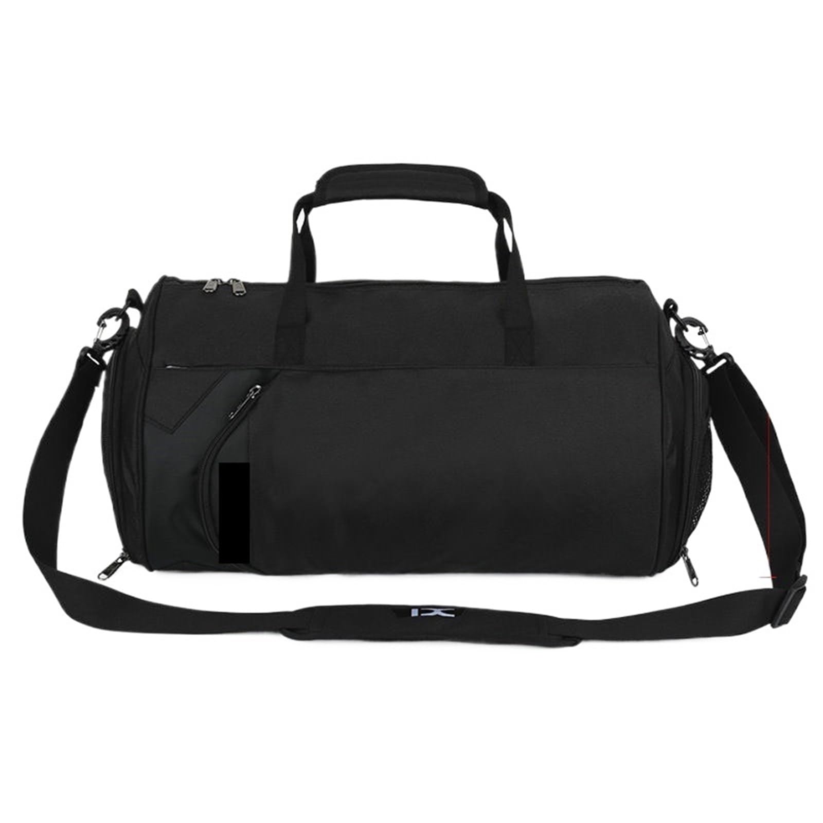 Bolsa de Deporte Bolsa Grande de Gimnasio for Hombre, Bolsas Fitness for Entrenamiento en seco y húmedo, Zapatos Yoga, Bolsos Hombro Viaje, Bolsa natación multifunción for Ejercicio(Black 43 * 25cm)