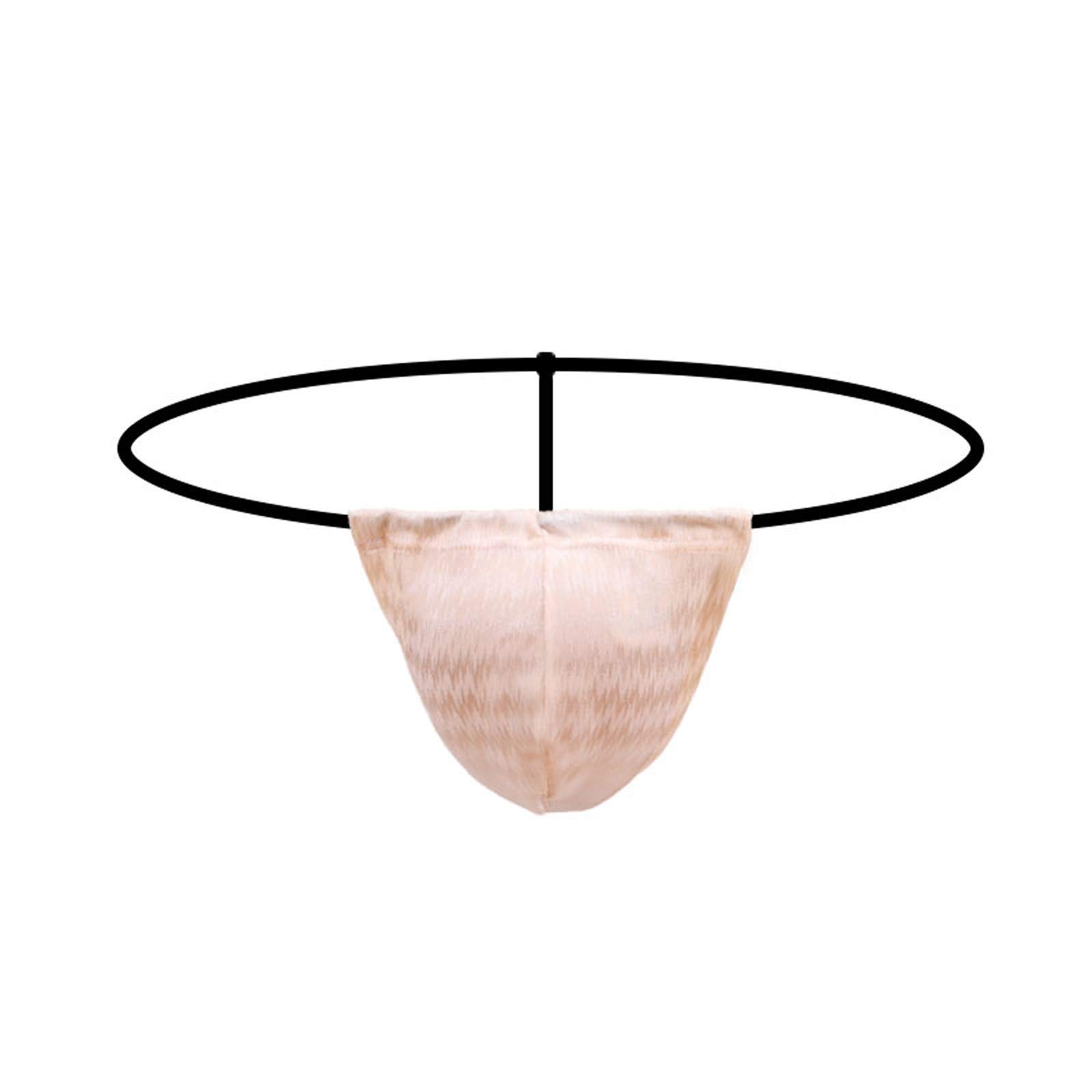 Sexy Mens Micro Bikini G-String Bulge Pouch Pant Mens Backless Underwear Low Rise Cotton Thongs Breathable Loose Boxer Shorts Brushed Jacquard Briefs Anti Chafing Jockstraps Underpants