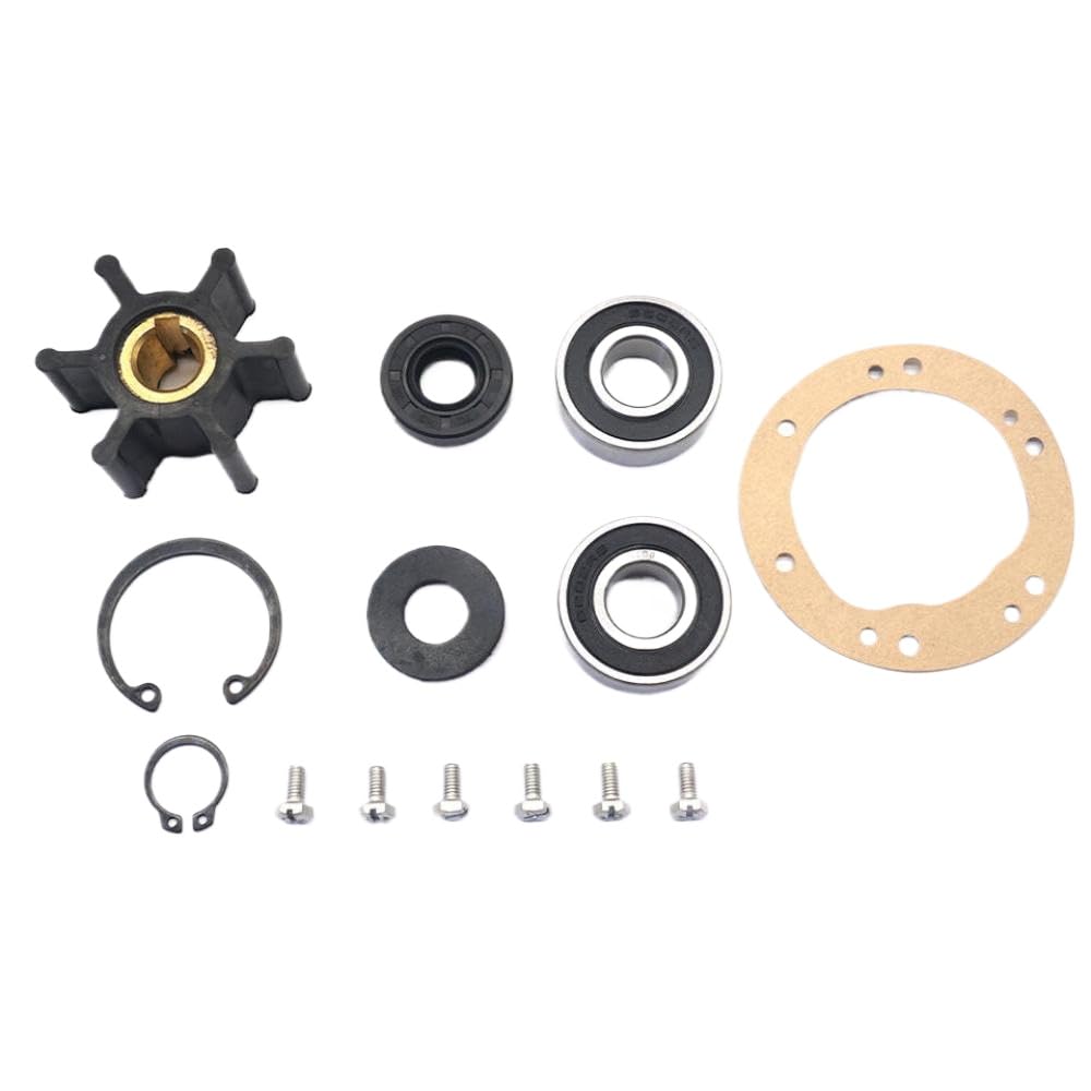 Kit de reparación de Bomba de Agua Compatible con Motores Marinos 2GM 2GMF 2GM20F 2QM20Y 3QM30 3HM 3HMF 3HM35 3HM35C 72477042702 Incluye Junta de 275 Pulgadas de diámetro Exterior