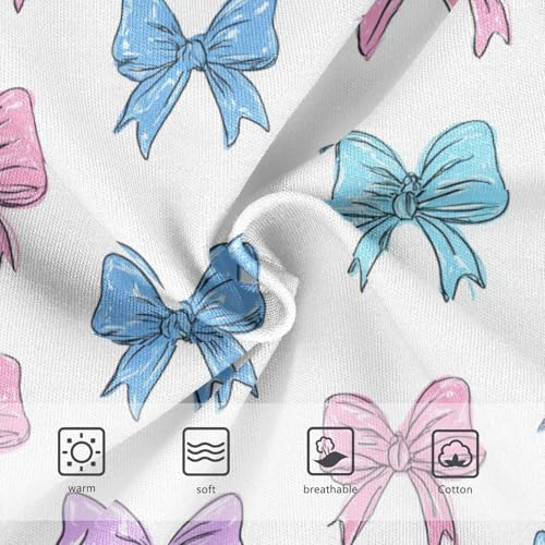 Wusikd Bows Ribbons (2) Girls' Underwear Cotton Girls Briefs Soft Toddler Underwear 2T3