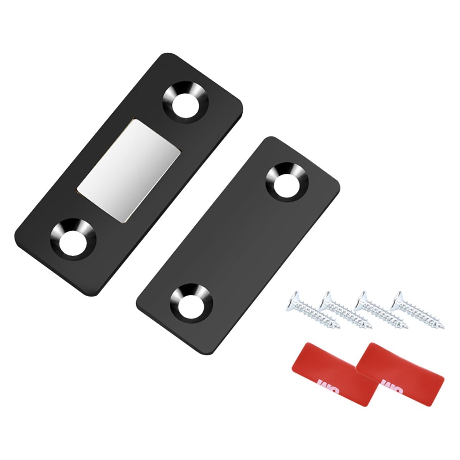 Ppqiru Black 10Pcs Door Closer Magnetic Catch Latch For Cupboards
