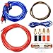 JiuXinYuKeJi Kfz Verstärker Kabelsatz Anschluss Set, 1500w Verstärker Endstufe Kabel Set, 4,5 m 10GA Auto Subwoofer Kabel Set für Car Audio Wire Stromkabel Endstufen Verbinder Set