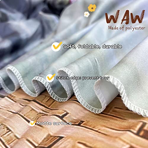WaW 2.7x1.8m/9x6ft Vintage Brown Flower Background Photography Fabric Easter Backdrop for Newborn Baby Children Photoshoot - Image 4