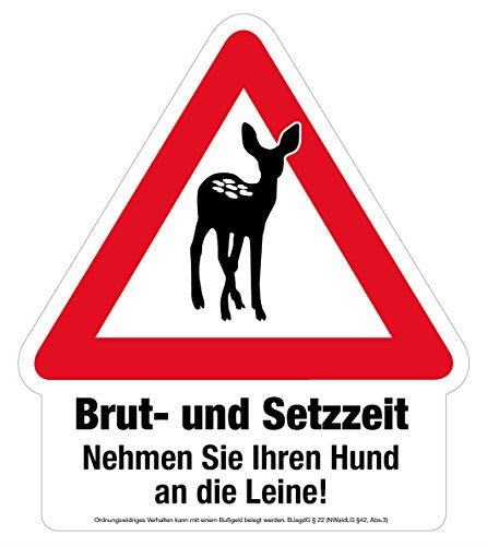 Preisvergleich Produktbild Hinweisschild - Brut- und Setzzeit