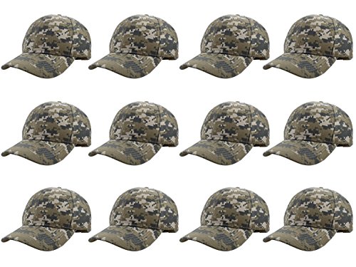 Image of Gelante Plain Blank Baseball Caps Adjustable Back Strap Wholesale LOT 12 PC'S