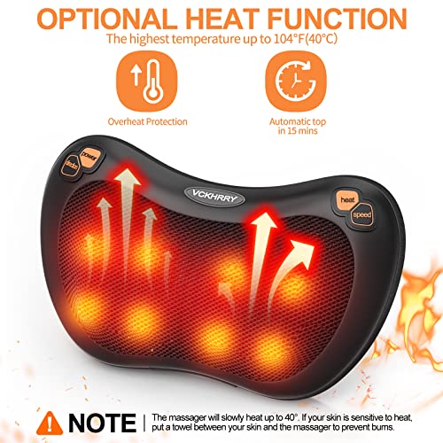 Cojin-Masajeador-Shiatsu-8-Cabezal-de-Masaje-Electrico-Masajeador-Espalda-Con-Funcion-de-Calor-para-Cervical-Piernas-Hombro-Relajacion-Hogar-y-Oficina