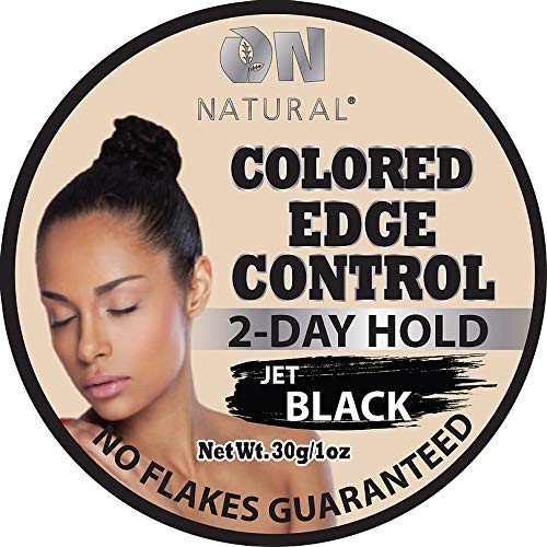 On Natural Colored Edge Control Hair Gel 1ozJet Black