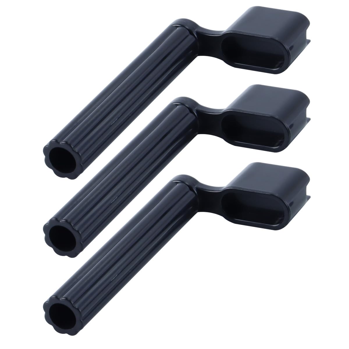 Orivin 3pcs Guitar String Winder & Pin Puller Tool - Plastic, Black, Handy for Bridge Pin Removal & Repair