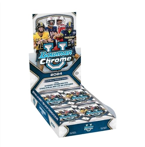 2024 Bowman Chrome University Football Sealed Hobby Box (2 Autograph/Box)