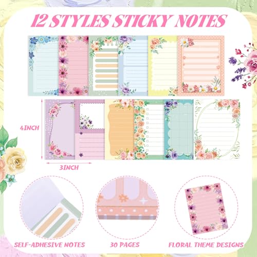 Blocs de notes adhésives fleur pour ne plus oublier vos rappels importants - 2