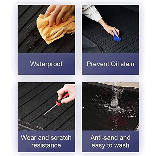 YDDAMAI Car Boot Liner Mat for Range Rover Vogue L405 2012-2020, Auto Rubber Custom Cargo Cover Storage Protector Pad Waterproof Rear Trunk Liner Tray Protector Mats Non-Slip Anti-Scratch Accessories - Image 5