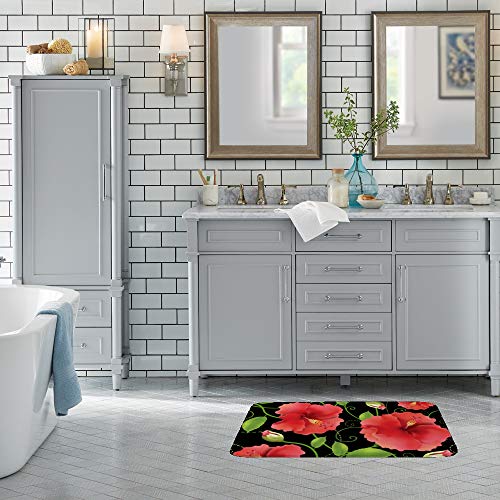 Tapis de bain antidérapant lavable en machine pour sol de salle d'eau