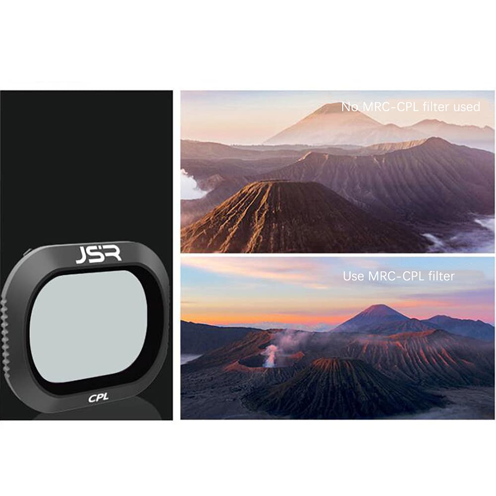 Confezione da 6 Filtri per obiettivi per fotocamera Filtri multistrato compatibili con Mavic 2 pro, filtro Cornice di modellazione integrata ad alta trasmittanza (ND4 ND8 ND16 ND32 UV CPL)