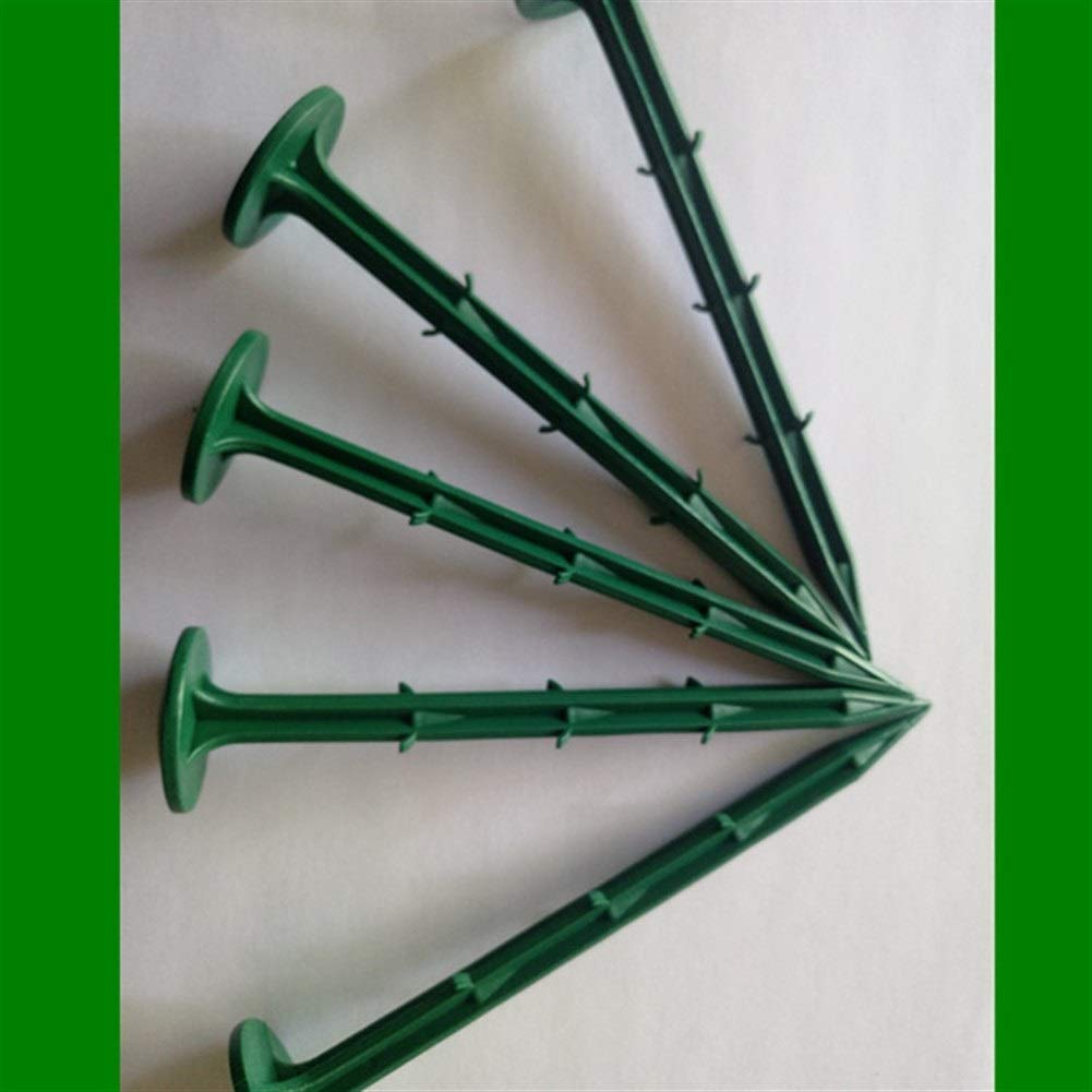 100 Picchetti di Ancoraggio Lunghi, Ancoraggioper Giardino, Chiodi Ancoraggio con Ganci in direzione opposta, per Fissare teloni di Copertura Protezione per Raccolti, Verde (Size : 16cm)