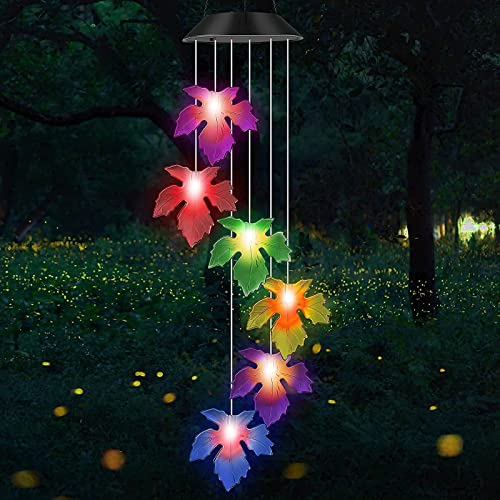 Mosteck Solar Wind Chimes For Outside, Garden Decor, Waterproof Color-Changing Lights, Best Gifts For Mom Grandma Women Wife Aunt Neighbor #TOP3