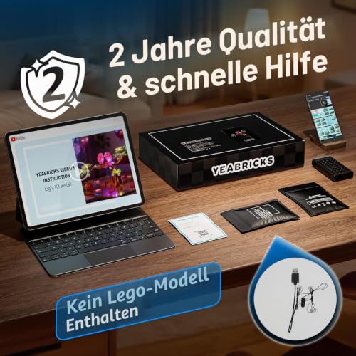 YEABRICKS LED Licht für Lego-21365 LEGO Ideas Turteltauben Bausteine Modell (Bausteine Set Nicht enthalten) – Ansicht 6