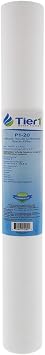 Tier1 1 Micron 20 x 2.5 Whole House Water Filter | Spun Wound Polypropylene Sediment Depth Filtration | Replacement for Pentek P1-20, SP-P1-20, PX01-20 | 2.5 x 20 Water Filter Cartridge