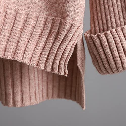 Yuhaotin High Neck Purple Outfits For Women Women's Knitted Set Autumn And Winter Knitting Suit High Collar Sweater Long Pants Womens Workout Leggings With Pockets New Years Eve Outfits Women Pants #TOP3