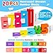 Montessori Wooden Number Building Blocks Toys for Toddlers Kids Stacking Number Blocks 1-10 Preschool Math Learning Educational Toys for 3 4 5 Year Old Boys Girls Gifts 3-5 Balance Competition Game