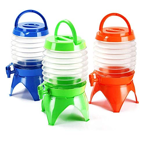 Praxon-55-Liter-Collapsible-Beverage-Tub-Dispenser-Folding-Water-Container-for-Outdoor-Camping-Portable-Cold-Drink-Dispenser-Plastic-Water-Jug-Container-for-Traveling-and-Picnic-Multicolor