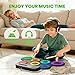 VerkTop Electric Drum Set Built-in Speaker, Kids Drum Pad and Sticks, Portable Roll Up Drums Practice Pad for Kids, Great Birthday for Girls Boys