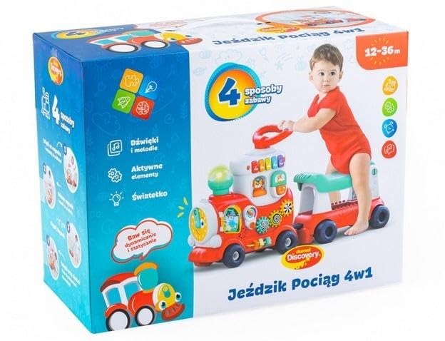 Train d'apprentissage intelligent 4 en 1 évolutif pour bébé