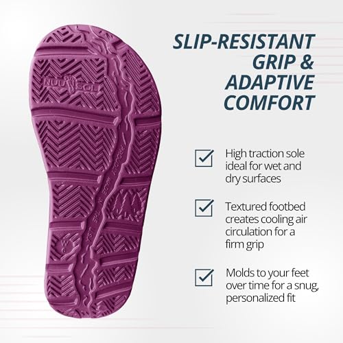 Image of NUUSOL Women Hailey Slide, Lightweight EVASOL Foam Footwear