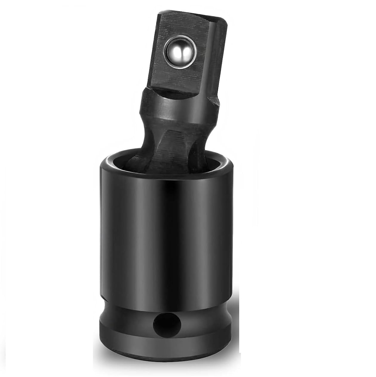 KING PRO 1/2" Inch DR Square Drive Socket Black Universal Joint Wobble Flex U-Joint For Tools | 360 Degree Pneumatic Joint, Electric Impact Wrench Movable Sleeve Joint