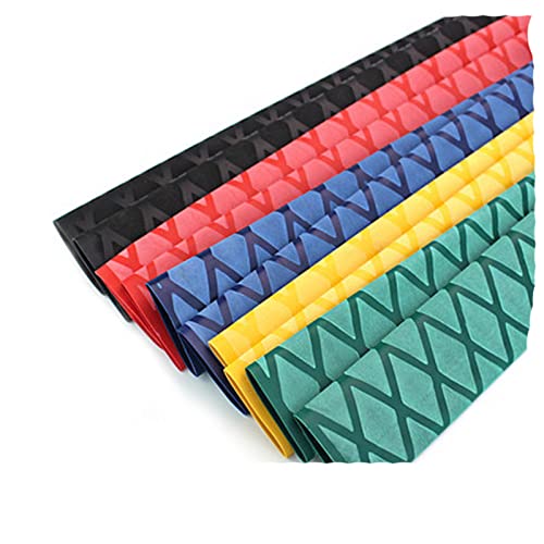 KLIEUWDBAARASRASJ 20CM Insulation Waterproof Racket Handle Grip Non-Slip Heat Shrink Wrap Tubing Fishing Rod-Yellow,35mm 20cm