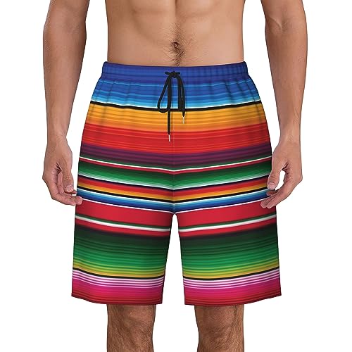 Mexico Gallery Serape Mens Swim Trunks Quick Dry Swim Shorts Swimwear Bathing Suits with Pockets