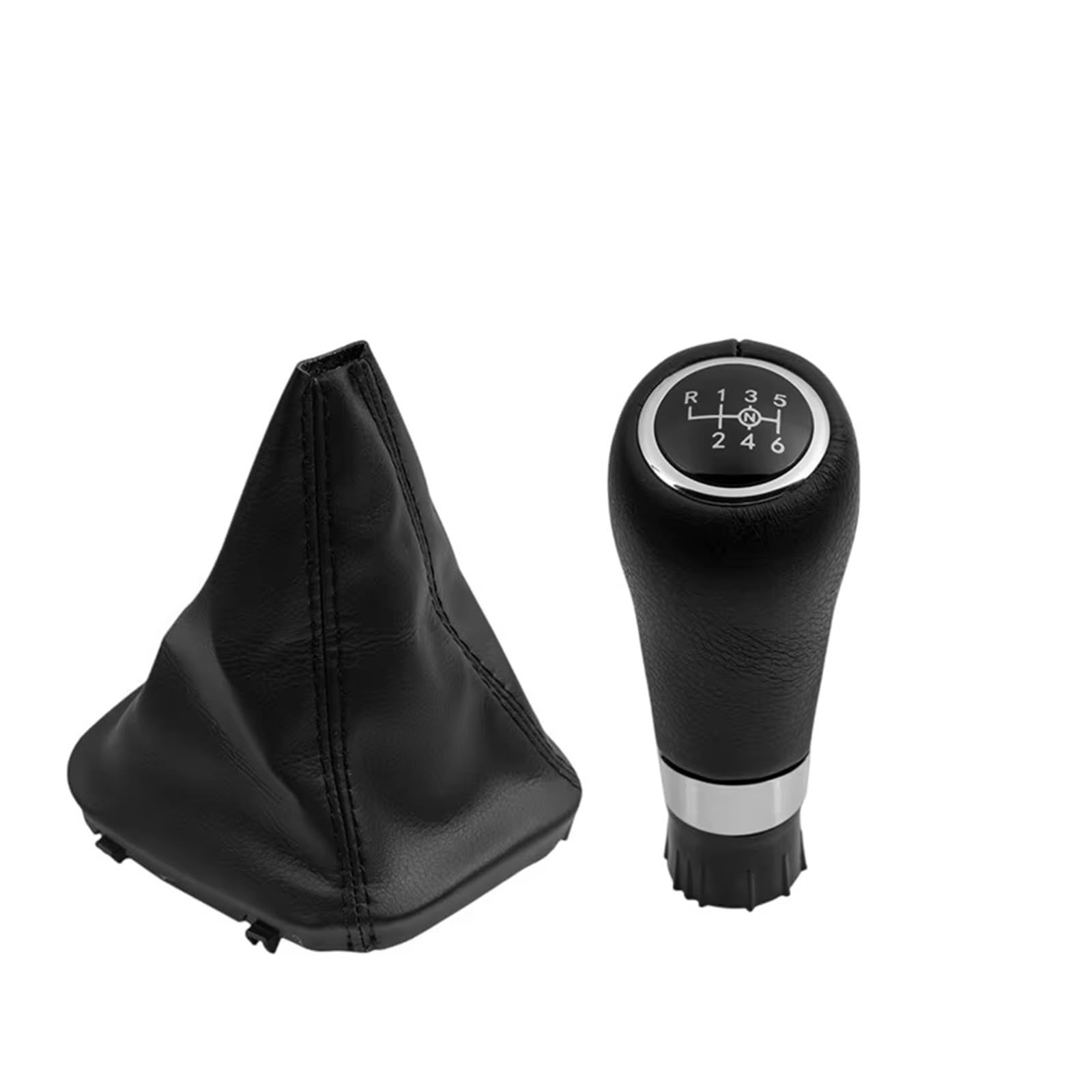 OUVECR Car Shift Gear Knob Handle for Benz W203 S203 CL203 W209 W204 C204 C63 C300 C250 W207 A207 W212 Gear Shift Knob Gaitor Boot Gear Shift Cover(Small Hole)
