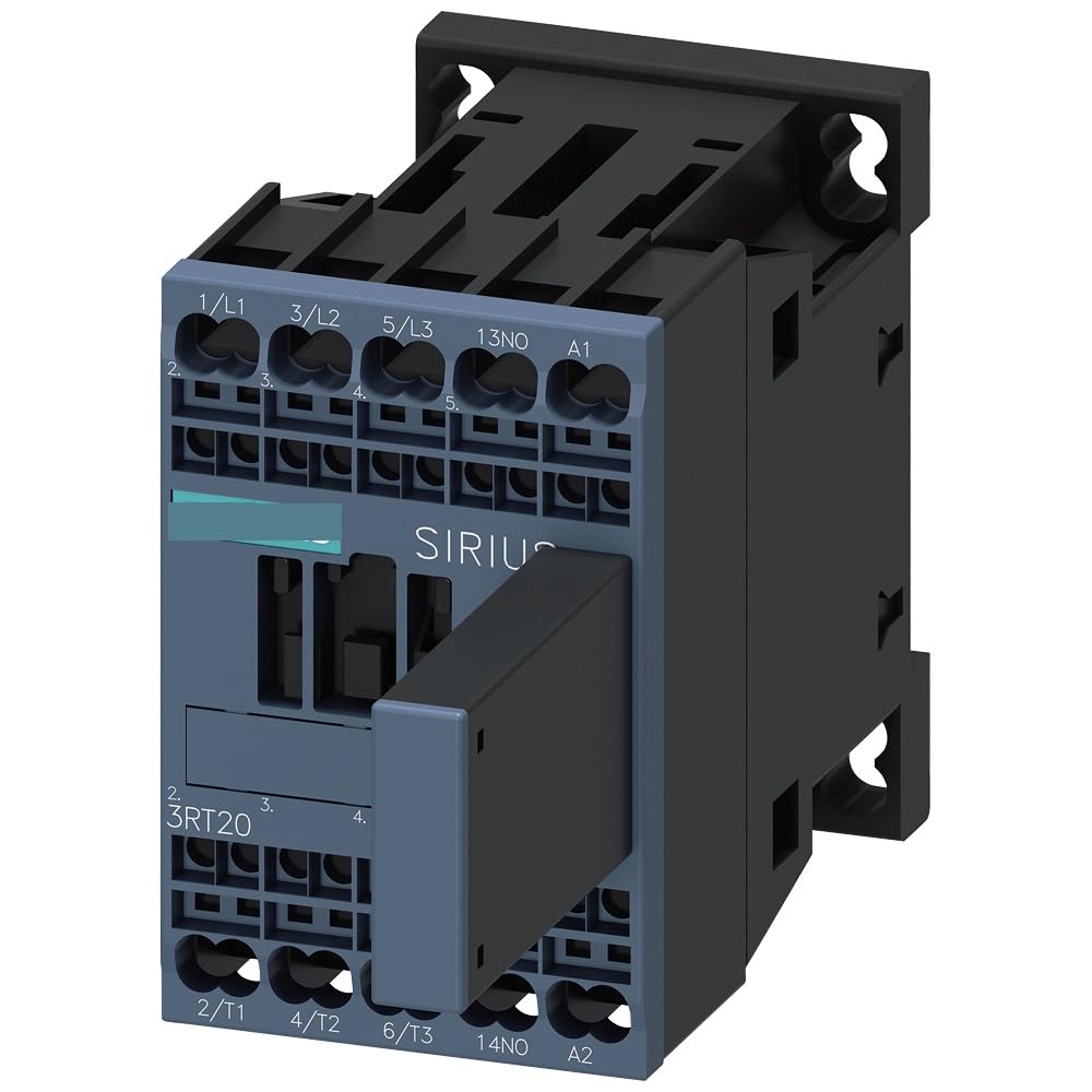 Phnoitpq One Color Contactor Ac-3 16 A/7.5 Kw/400V 3-Pole 230Vac 50/60Hz 1No Spring-Loaded Connector 3Rt2018-2Ep01