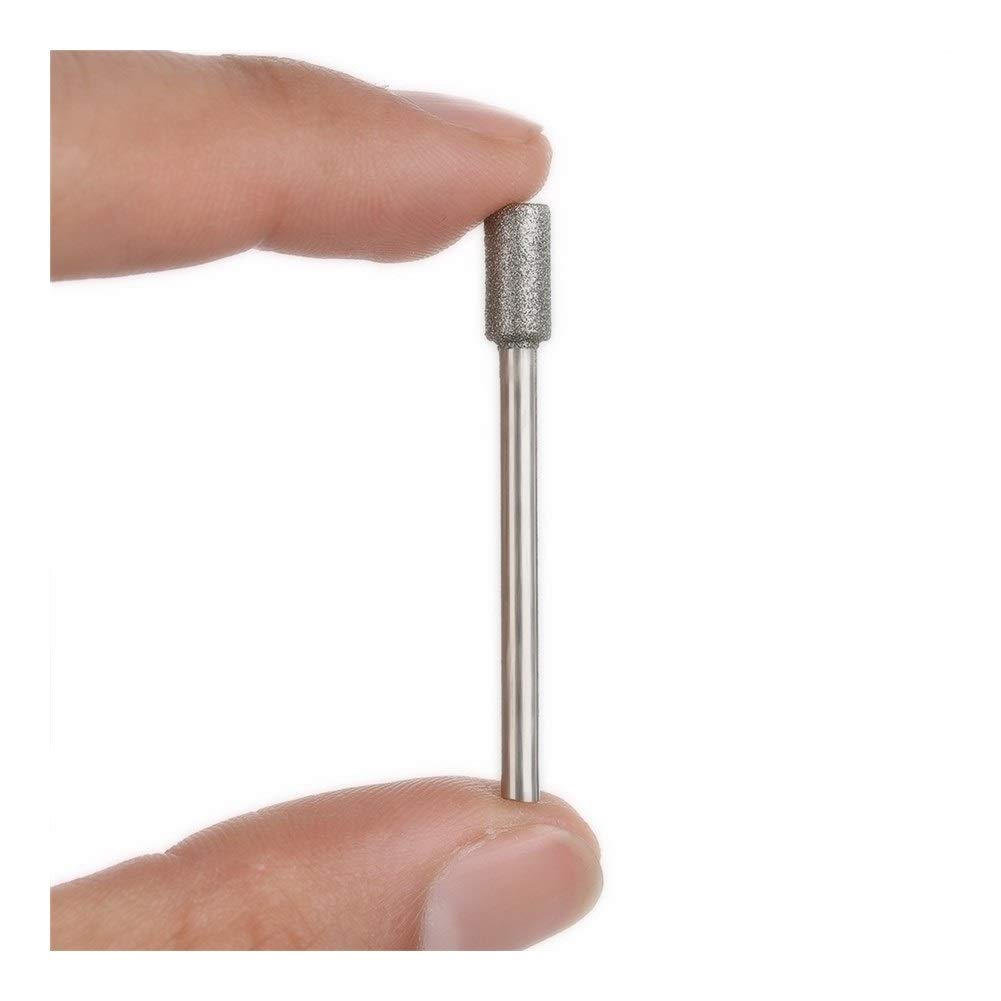 Herramientas de pulido abrasivo Micro-tallado lima redonda de la aguja, 5 piezas de diamante de la motosierra afilador (Color : 5mm)