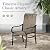 Sophia & William Patio Dining Set Outdoor Dining Set for 6 Patio Table and Chairs Set Patio Set with Fixed Patio Chairs and 60"x 38" Metal Table for Lawn Garden Pool All Weather Brown