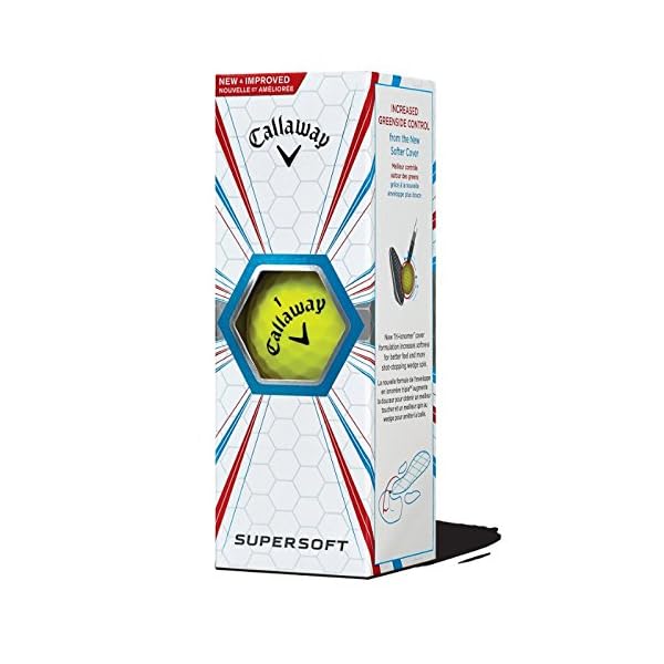 Callaway Supersoft-Golfbälle Einheitsgröße gelb