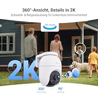 EZVIZ C8c 2K 360° Überwachungskamera Aussen WLAN mit 2,4&5GHz Dual-Band – Ansicht 4