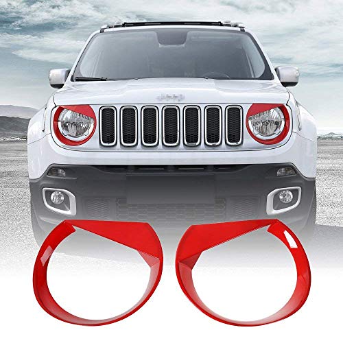 15-17 Renegade Angry Bird - Par de faros delanteros para cejas, color rojo