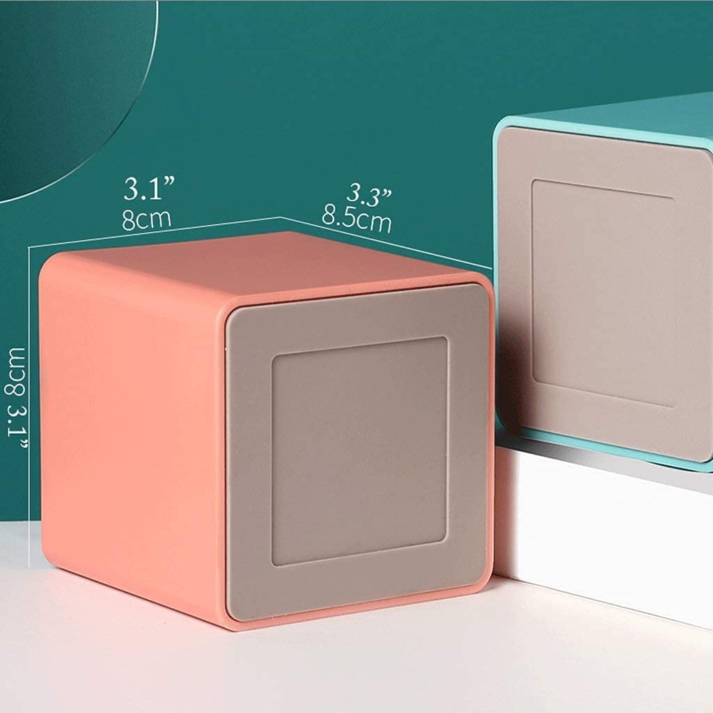 Portalápices Portalápices Multifuncional de Dos Rejillas Estuche para lápices Creativo con Personalidad de Oficina más Cuadrado para niños Simples (Blanco)