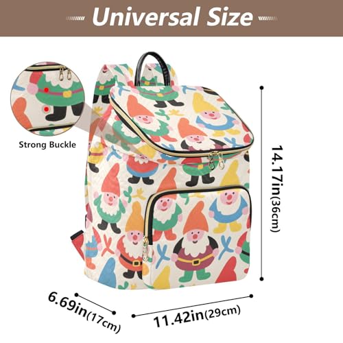 KLL Cartoon Cute Colorful Dwarves Backpack for Women Anti-theft Fashion Shopping Travel Daypack for Yoga Sports Travel3