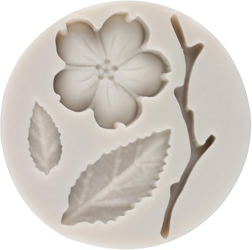 Vista 18 de Moldes de silicona para fondant de pájaros, moldes para fondant de flores, molde de rama de árbol de búho para decoración de pasteles, decoración