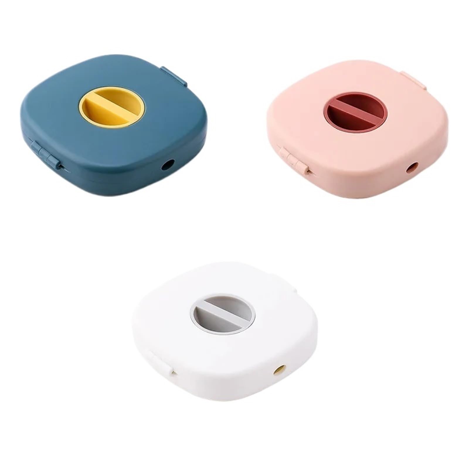 2/3pcs Portable Cable Organizer - Rotating Wire Winder Box for Storage(BluePinkWhite)
