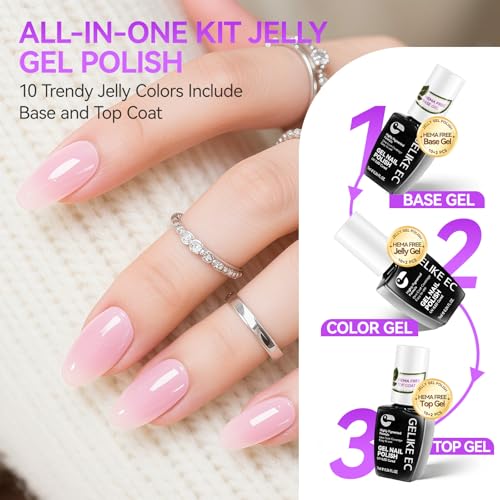 Kit iniciación esmaltes gel con 10 colores y base miniatura 3