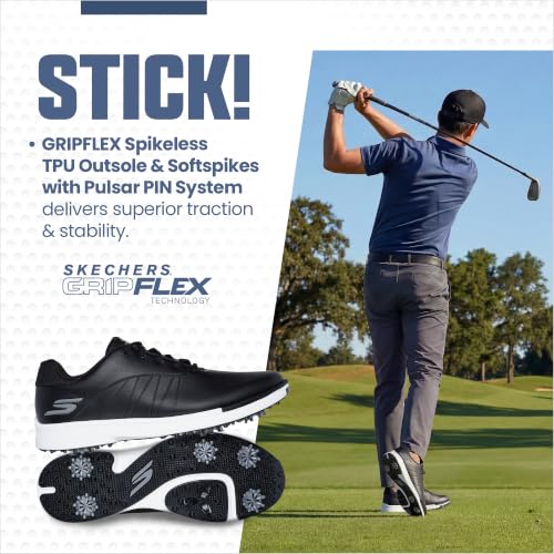 Image of Skechers Men's Tempo Waterproof Golf Shoe