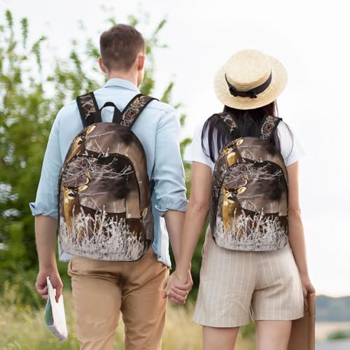 Sac à dos d'infirmière EdWal pour ordinateur portable avec imprimé cerf