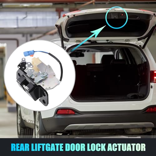 Image of X AUTOHAUX Replacement Rear Liftgate Door Lock Actuator with Cable for Honda Pilot 2003-2008 Tailgate Latch Assembly No.74801S9VA01