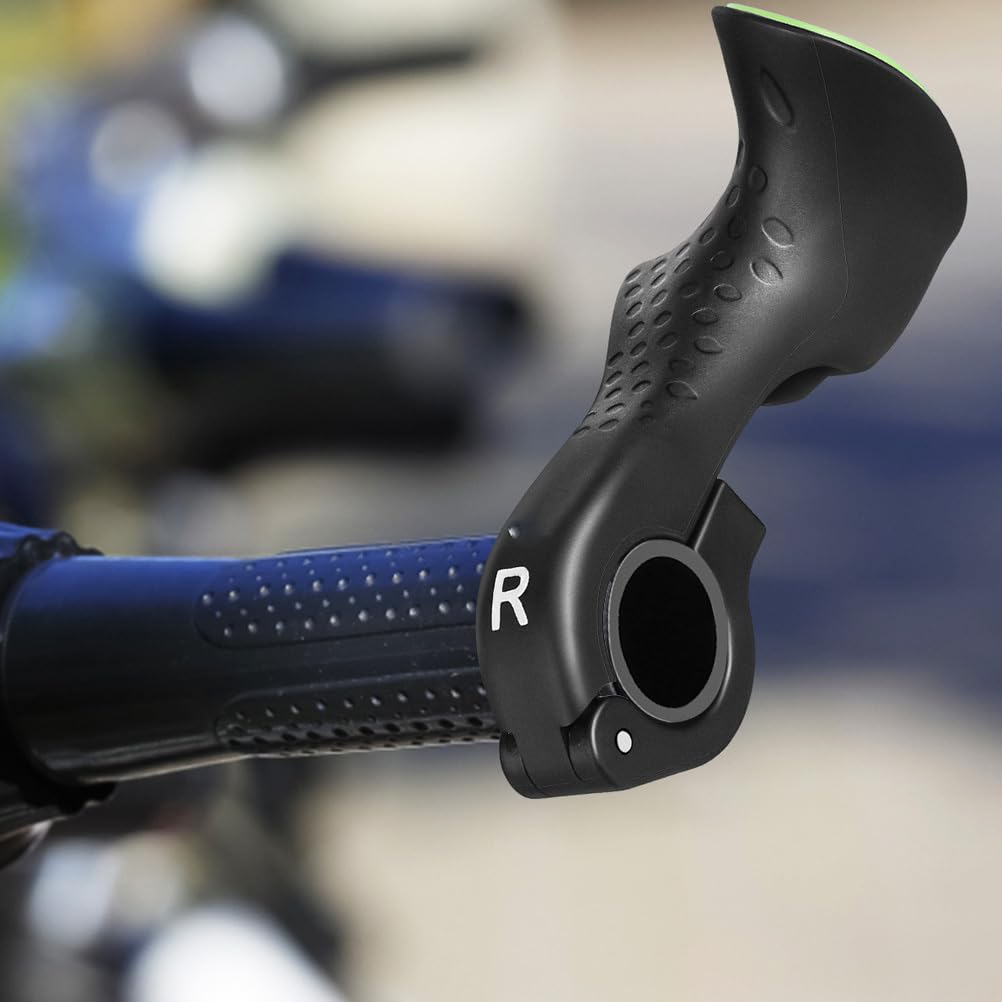 Fluorescent Bike Handlebar Grips 1 Pair Ergonomic Mountain Bike Bar Ends Lightweight Cycling Handlebar Extenders for Road BMX and Off-Road Riding