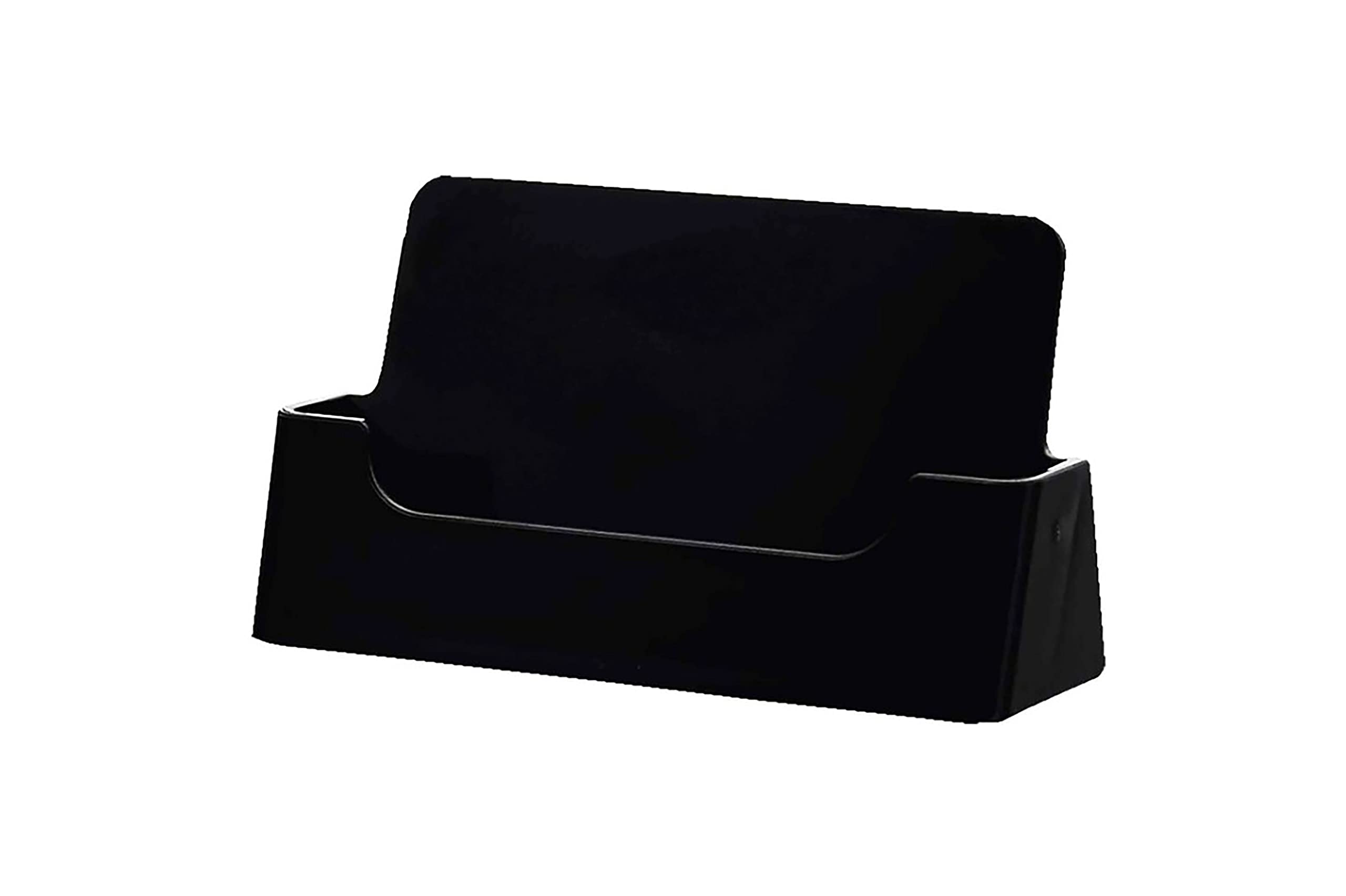 Business Gift Card Holder Horizontal Countertop Display Stand (Pack of 2, Black)