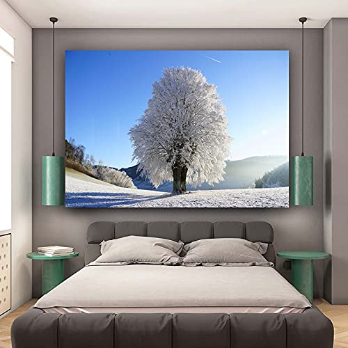 Peinture diamant 5D arbre à neige kit de broderie mosaïque haut de gamme strass brillants