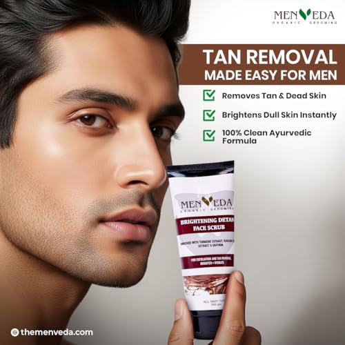 Image of Menveda Grooming Kit For Men (Pack of 5) | Face Wash, Scrub, Serum, Moisturizer & Sunscreen Complete Skincare Routine for Men | Nourished & Glowing Skin | Gift Set for Brother, Husband, Boyfriend
